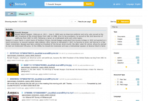 cross media entity driven search results