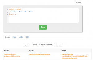 Marmotta SPARQL query UI (enabled by Squebi)